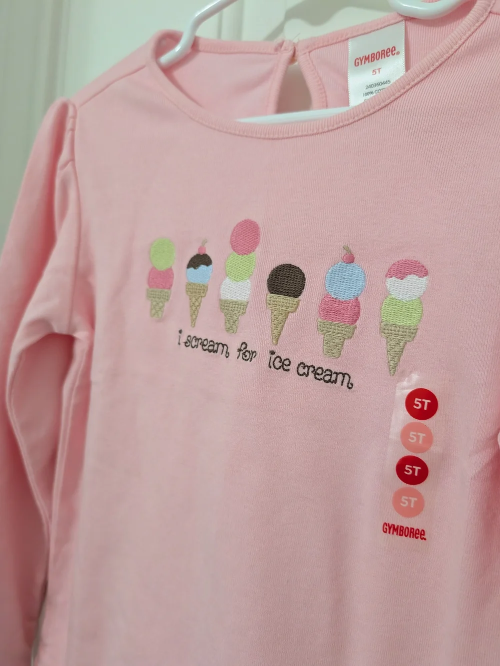 Gymboree Ice Cream Social NWT 2pc Outfit Shirt Capri Pants 5T 2007